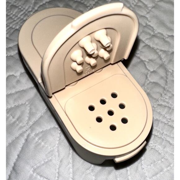 Tupperware Modular Double Flip Cap Spice Container Shakers (3) 1843 Beige Lids - Picture 5 of 5